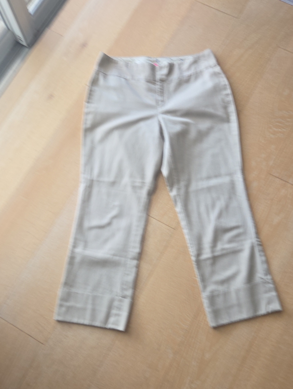 Banana Republic Light Beige Cropped Dress Pants